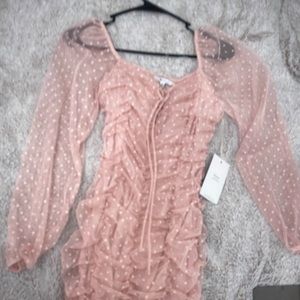 Brand new pink dress with tags on